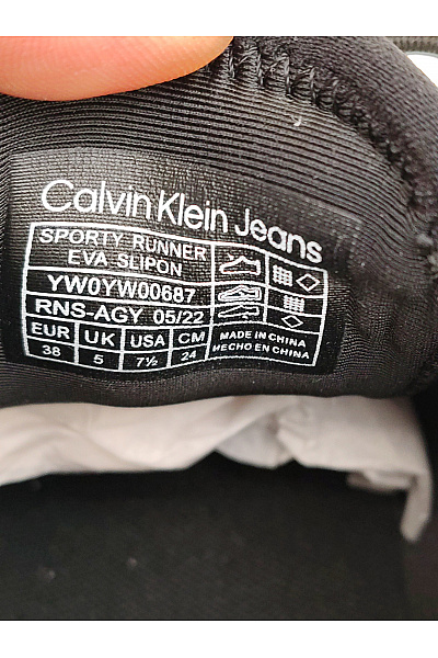 Calvin Klein tenisky Jeans Eva Runner L-Up Mix Mesh Logo CK Černé Vel. EU 38 | Calvin Klein | obrázek 9