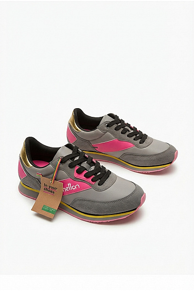 BENETTON Tenisky United Colors Of BN-30944 Šedé Velikost EU 41