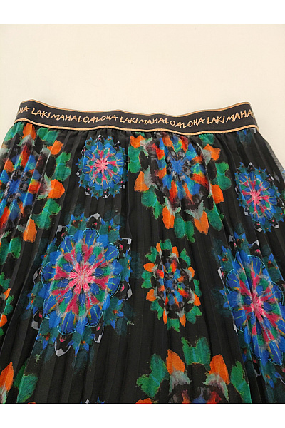 DESIGUAL Barevná plisovaná maxi sukně s potiskem Vel. EU 38 | DESIGUAL | obrázek 5