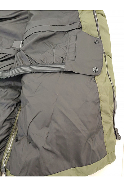 O'NEILL Dámská khaki prošívaná zimní dlouhá bunda s kapucí puffer Velikost L | O'NEILL | obrázek 9
