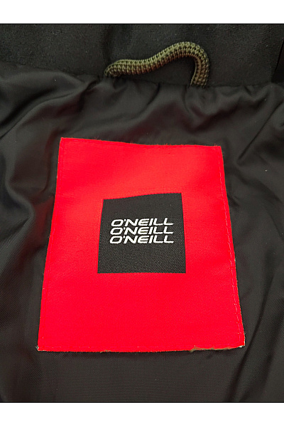 O'NEILL Dámská khaki prošívaná zimní dlouhá bunda s kapucí puffer Velikost L | O'NEILL | obrázek 11