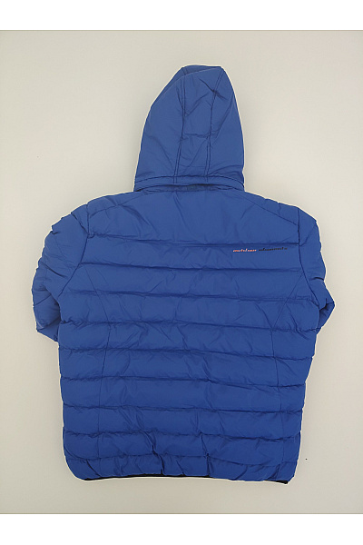 Peak mountain Modrá prošívaná sportovní bunda s kapucí se zipem | peak mountain | obrázek 10