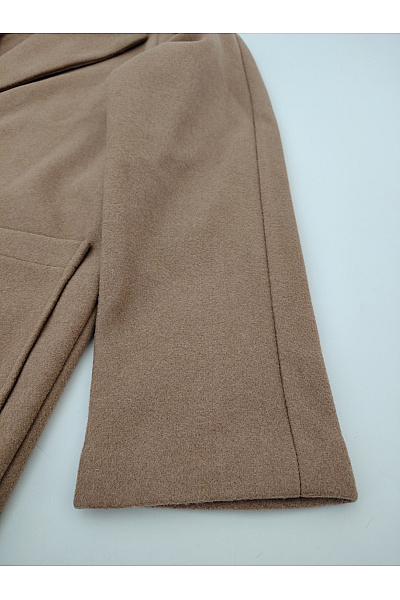 ONLY Hnědý elegantní dlouhý kabát Velikost M | ONLY | obrázek 3