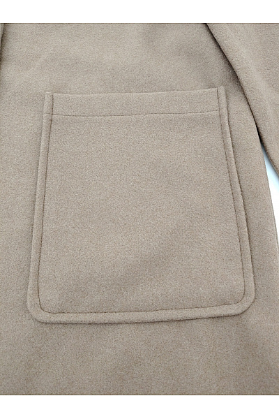 ONLY Hnědý elegantní dlouhý kabát Velikost M | ONLY | obrázek 4