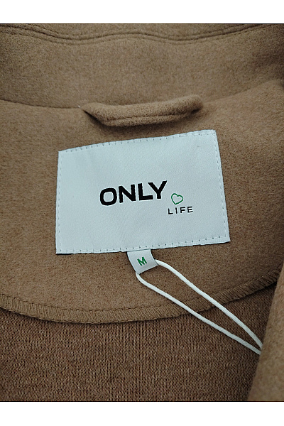 ONLY Hnědý elegantní dlouhý kabát Velikost M | ONLY | obrázek 6