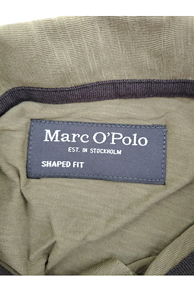 Marc O´Polo Pánské khaki bavlněné polo tričko s krátkým rukávem Vel. S | Marc O´Polo | obrázek 5