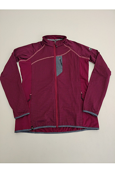 MAUL SPORTS Fialová sportovní funkční mikina na zip s dlouhým rukávem Vel. DE 40 | MAUL SPORTS | obrázek 2