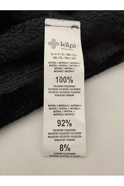 Kilpi Dámská černá chlupatá mikina na zip se stojáčkem Velikost EU 38 | kilpi | obrázek 8