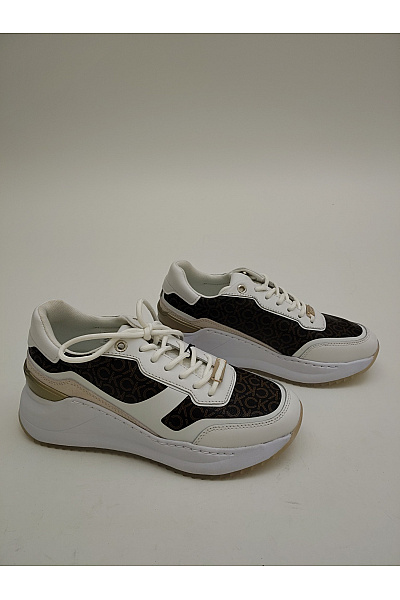 Calvin Klein Dámské tenisky Jacquard Logo Platform Trainers Hnědé | Calvin Klein | obrázek 2