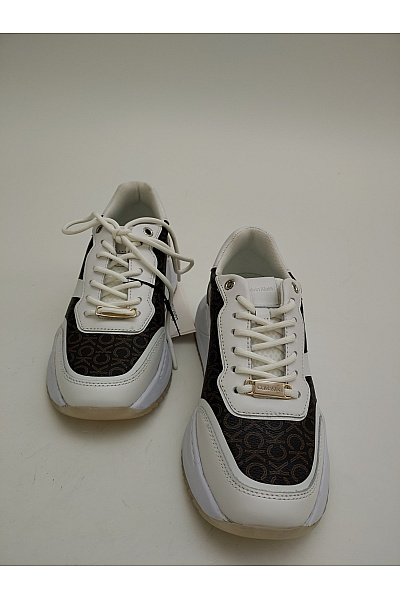 Calvin Klein Dámské tenisky Jacquard Logo Platform Trainers Hnědé | Calvin Klein | obrázek 3