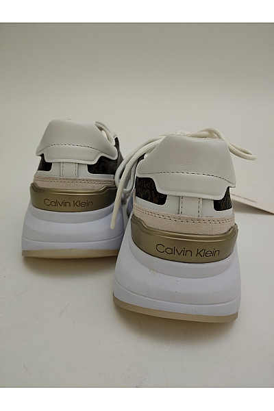 Calvin Klein Dámské tenisky Jacquard Logo Platform Trainers Hnědé | Calvin Klein | obrázek 4