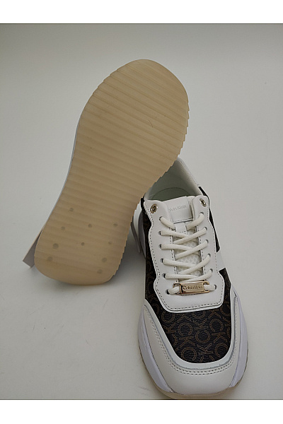 Calvin Klein Dámské tenisky Jacquard Logo Platform Trainers Hnědé | Calvin Klein | obrázek 5