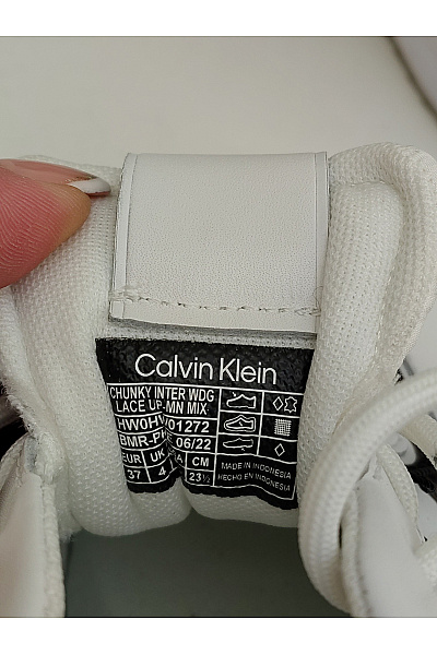 Calvin Klein Dámské tenisky Jacquard Logo Platform Trainers Hnědé | Calvin Klein | obrázek 9