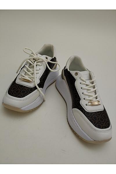 Calvin Klein Dámské tenisky Jacquard Logo Platform Trainers Hnědé | Calvin Klein | obrázek 10