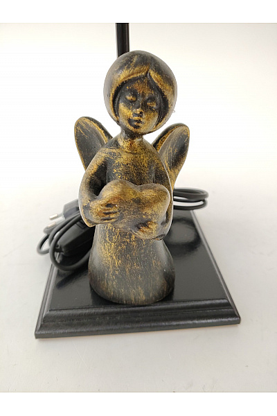 Stolní lampa s figurkou anděla černá | Unimoda | obrázek 3