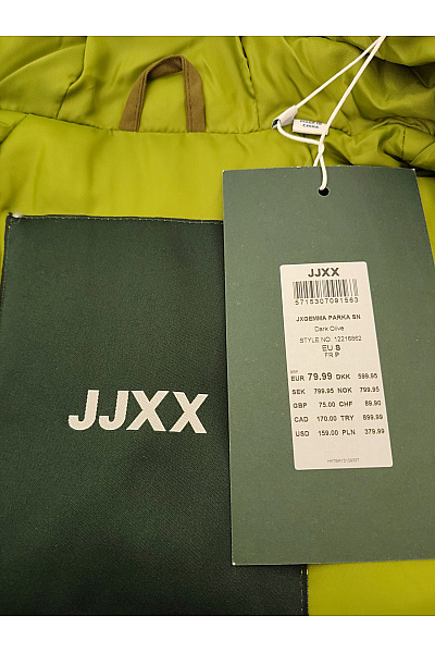 JJXX Dámská dlouhá zimní parka khaki | JJXX | obrázek 9