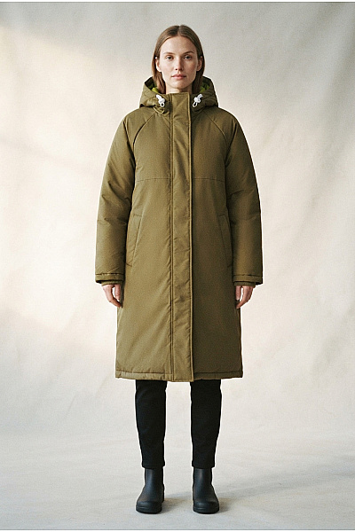 JJXX Dámská Dlouhá Zimní Parka Khaki