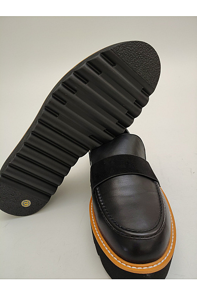 Braccialini Černé dámské polobotky na platformě nazouvací elegantní vycházkové Vel. EU 41 | Braccialini | obrázek 5