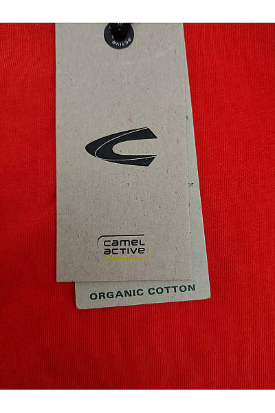 Camel active Pánské červené bavlněné tričko s krátkým rukávem basic Velikost M | camel active | obrázek 6