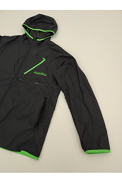 OAKLEY Černá sportovní větrová bunda s kapucí a zipem Vel. US L | OAKLEY | obrázek 4