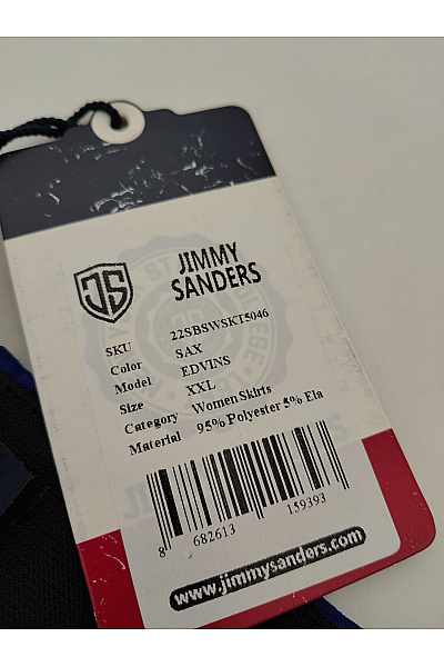 JIMMY SANDERS Modrá mini sukně s pružným pasem Vel. XXL | JIMMY SANDERS | obrázek 5