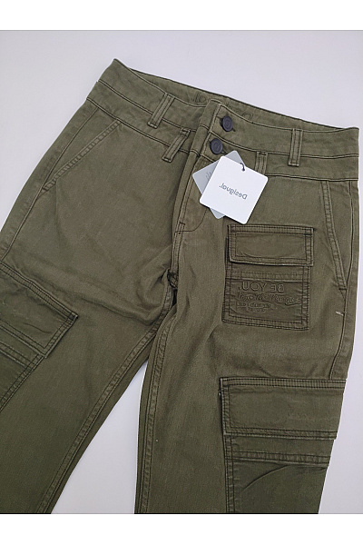 DESIGUAL Pánské khaki cargo džíny jogger střih Velikost US 30 | DESIGUAL | obrázek 5