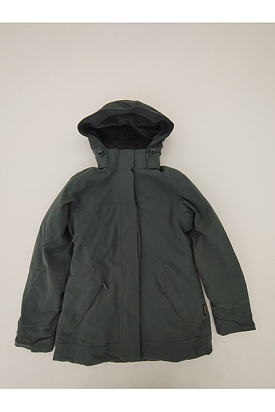 Jack Wolfskin Dámská khaki zimní outdoorová bunda s kapucí Velikost S | Jack Wolfskin | obrázek 2