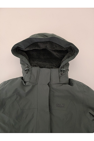 Jack Wolfskin Dámská khaki zimní outdoorová bunda s kapucí Velikost S | Jack Wolfskin | obrázek 5