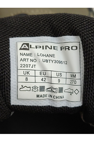 ALPINE PRO Pánské khaki trekingové outdoorové boty šněrovací Vel. EU 42 | ALPINE PRO | obrázek 10