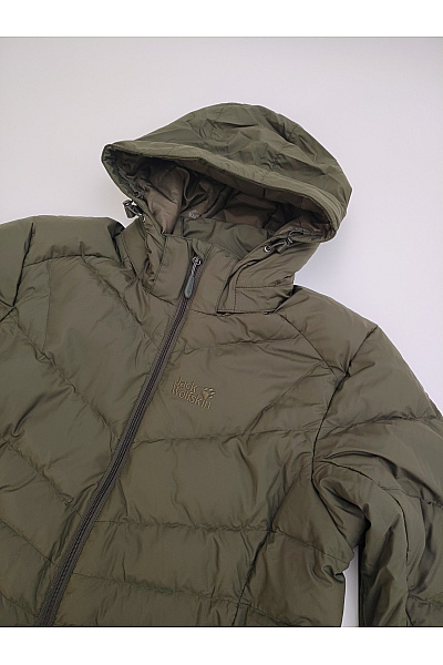 Jack Wolfskin Dámská khaki prošívaná bunda s kapucí Velikost EU M | Jack Wolfskin | obrázek 4