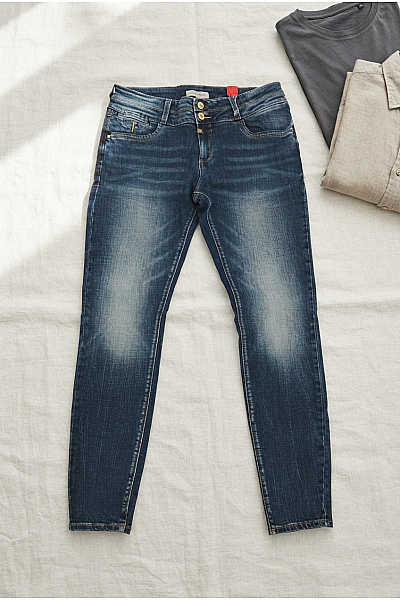 TIMEZONE Pánské Modré Bavlněné Džíny Skinny Fit Velikost W31/L32