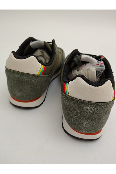 BENETTON tenisky United Colors of Rainbow-Dyed Low-Top Lace-Up Shoes Khaki Vel. EU 41 | BENETTON | obrázek 4