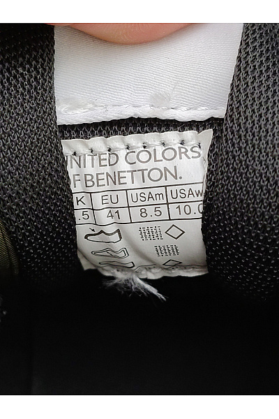 BENETTON tenisky United Colors of Rainbow-Dyed Low-Top Lace-Up Shoes Khaki Vel. EU 41 | BENETTON | obrázek 8