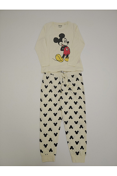 DISNEY Béžové bavlněné pyžamo s motivem myšáka Velikost 8/S | DISNEY | obrázek 2