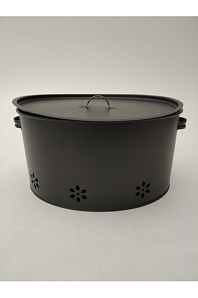 Černý oválný úložný box na brambory a cibuli | Unimoda | obrázek 3