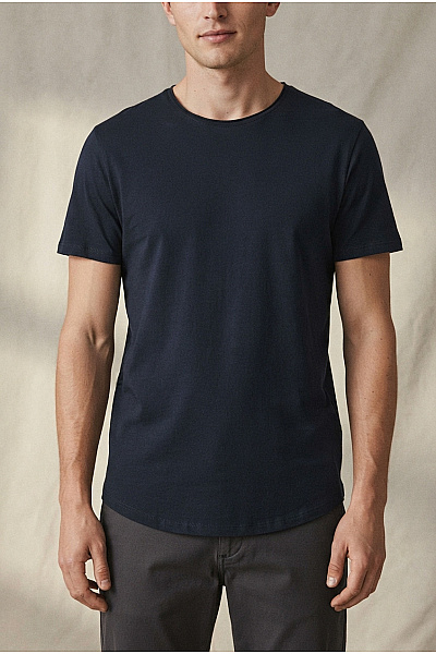 JACK & JONES Pánské Bavlněné Tričko S Krátkým Rukávem A Kulatým Výstřihem
