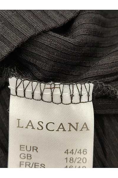 Lasca Černé dámské tričko s dlouhým rukávem a řasením Vel. EU 44/46 | Lasca | obrázek 5