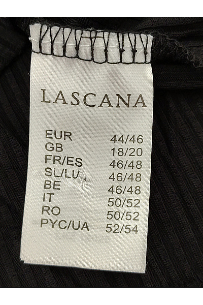 Lasca Černé dámské tričko s dlouhým rukávem a řasením Vel. EU 44/46 | Lasca | obrázek 6