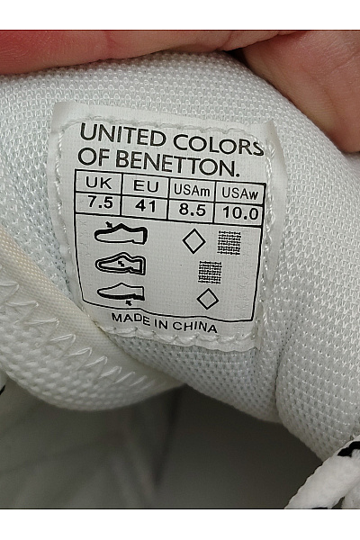 BENETTON Pánské tenisky United Colors of Retro Bílé Velikost EU 41 | BENETTON | obrázek 8