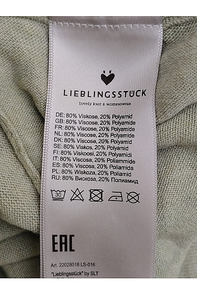 LIEBLINGSSTÜCK Khaki široké úpletové kalhoty s vysokým pasem Vel. EU 38 | LIEBLINGSSTÜCK | obrázek 10