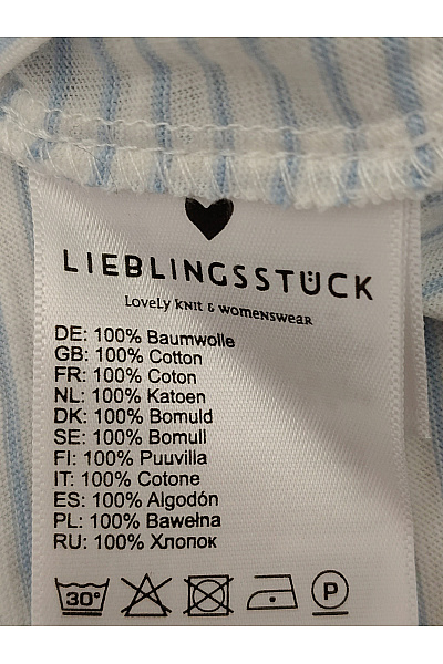 LIEBLINGSSTÜCK Dámské pruhované bavlněné tílko s kulatým výstřihem Vel. L | LIEBLINGSSTÜCK | obrázek 4