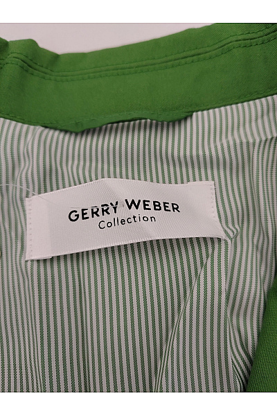 GERRY WEBER Zelené bavlněné sako jednořadé ležérní Velikost DE 40 | GERRY WEBER | obrázek 6