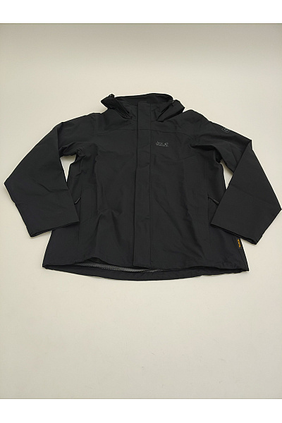 Jack Wolfskin Černá pánská outdoorová bunda s kapucí Vel. EU M | Jack Wolfskin | obrázek 2
