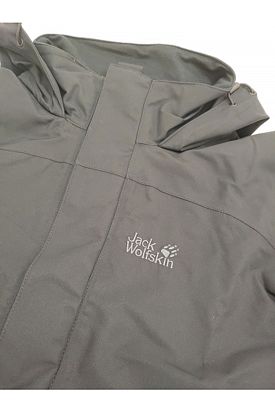 Jack Wolfskin Černá pánská outdoorová bunda s kapucí Vel. EU M | Jack Wolfskin | obrázek 4