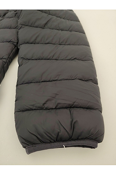 NAPAPIJRI Černá prošívaná pánská bunda s kapucí a zipem Velikost XXL | NAPAPIJRI | obrázek 3