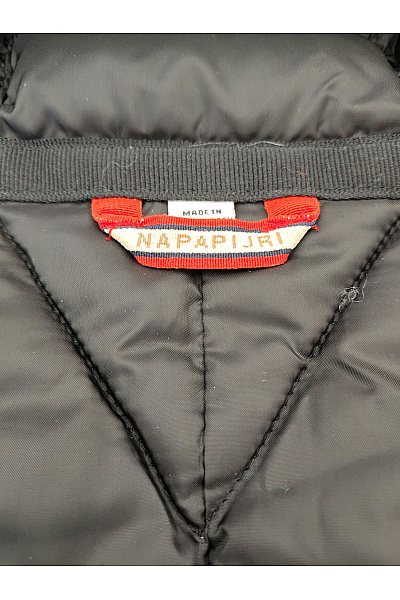 NAPAPIJRI Černá prošívaná pánská bunda s kapucí a zipem Velikost XXL | NAPAPIJRI | obrázek 10
