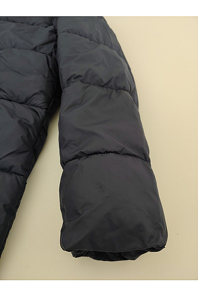 ONLY Černá dlouhá prošívaná zimní bunda s kapucí puffer Velikost S | ONLY | obrázek 4
