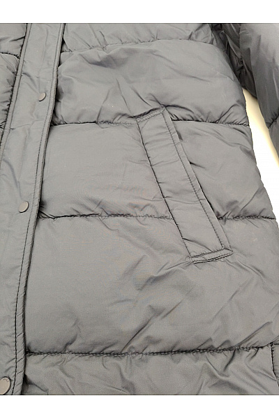 ONLY Černá dlouhá prošívaná zimní bunda s kapucí puffer Velikost S | ONLY | obrázek 5