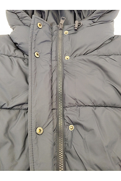 ONLY Černá dlouhá prošívaná zimní bunda s kapucí puffer Velikost S | ONLY | obrázek 7