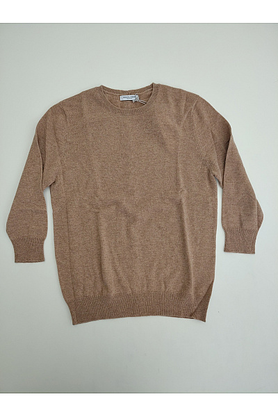 PERFECT CASHMERE Dámský hnědý kašmírový pulovr basic Velikost M | PERFECT CASHMERE | obrázek 2